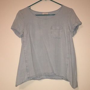 J. Jill denim chambray pocket top